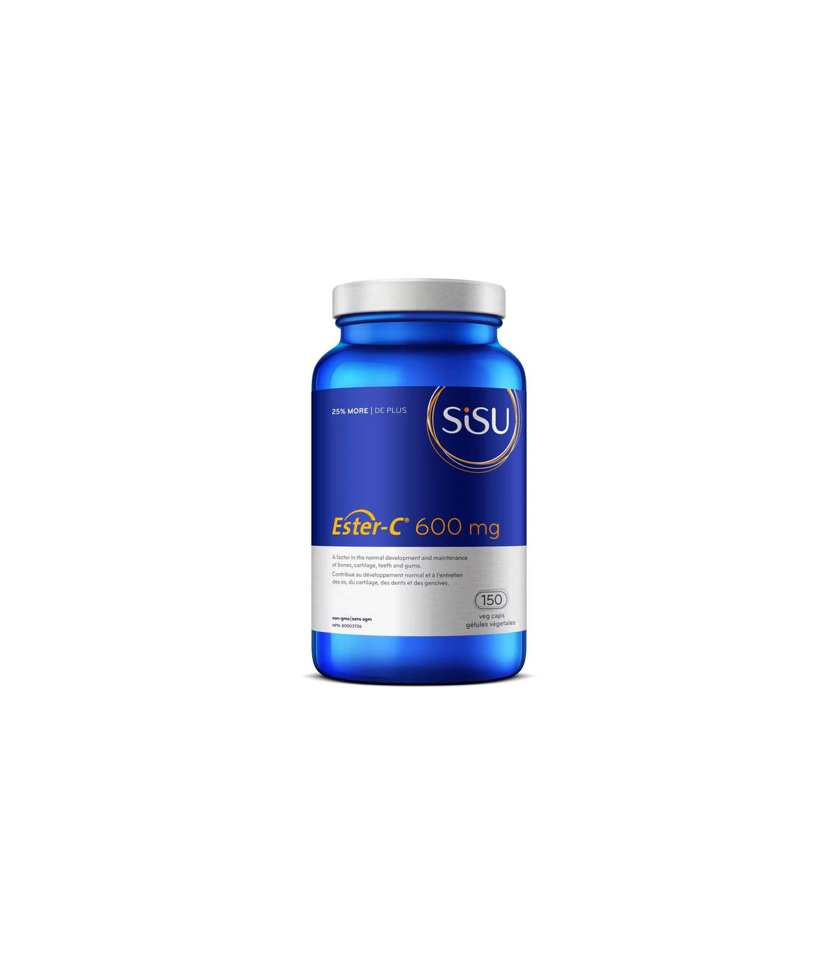 SISU 시수 Ester-C 600 mg, 150 식물성 캡슐 보너스 사이즈 | 매일 업데이트되는 특가 상품 | VITASHOP