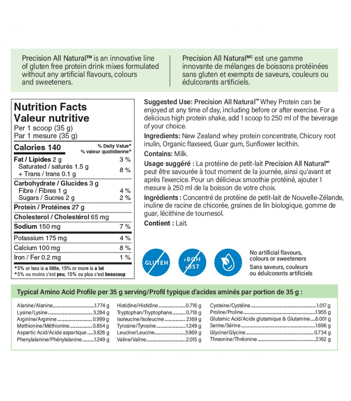 Precision Whey Protein Unflavoured 375 g | Unbeatable Prices, Daily Deals | VITASHOP