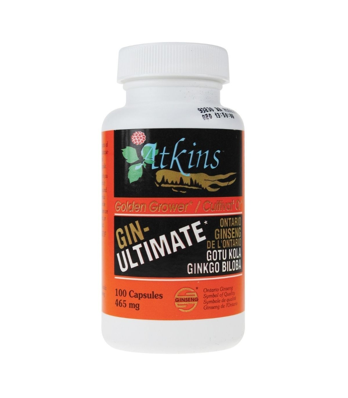Atkins Ginseng 앳킨스 진생 온타리오 인삼 - 진 - Ultimate 100 캡슐 | 매일 업데이트되는 특가 상품 | VITASHOP