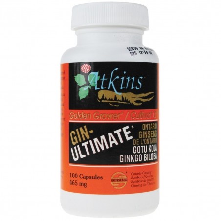 Atkins Ginseng 앳킨스 진생 온타리오 인삼 - 진 - Ultimate 100 캡슐 | 매일 업데이트되는 특가 상품 | VITASHOP