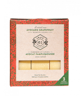 Crate 61 Organic Avocado Grapefruit Soap 3 Pack | Unbeatable Prices, Daily Deals | VITASHOP