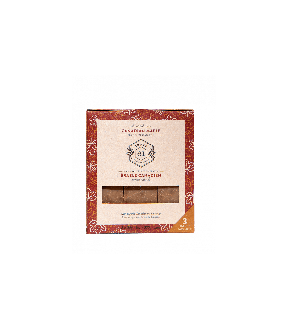 Crate 61 Organic Canadian Maple Soap 3 Pack | Unbeatable Prices, Daily Deals | VITASHOP