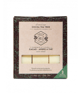 Cocoa Tea Tree Soap 3 Pack | Safest & Easiest Shopping Vitamins Online | VITASHOP
