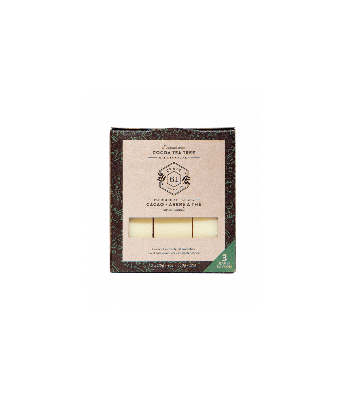 Crate 61 Organic Cocoa Tea Tree Soap 3 Pack | 每天不同折扣, 全网最低价格 | 种类齐全的保健品店铺 VITASHOP, 只有你想不到, 没有你买不到 !