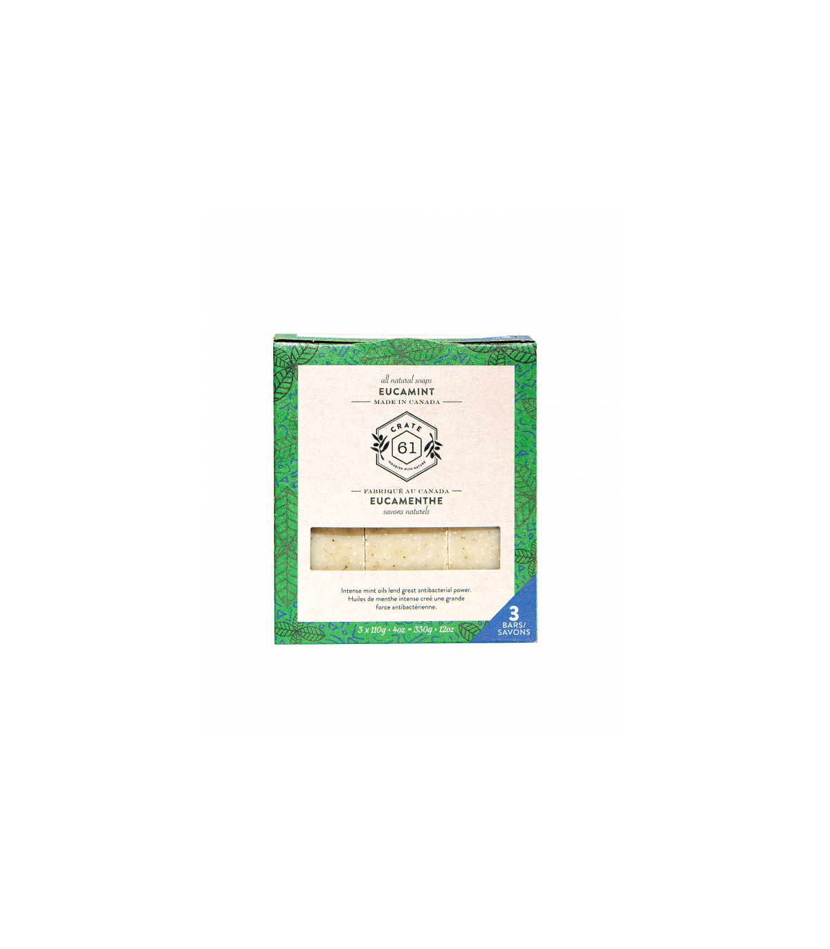 Crate 61 Organic Eucamint Soap 3 Pack | Unbeatable Prices, Daily Deals | VITASHOP