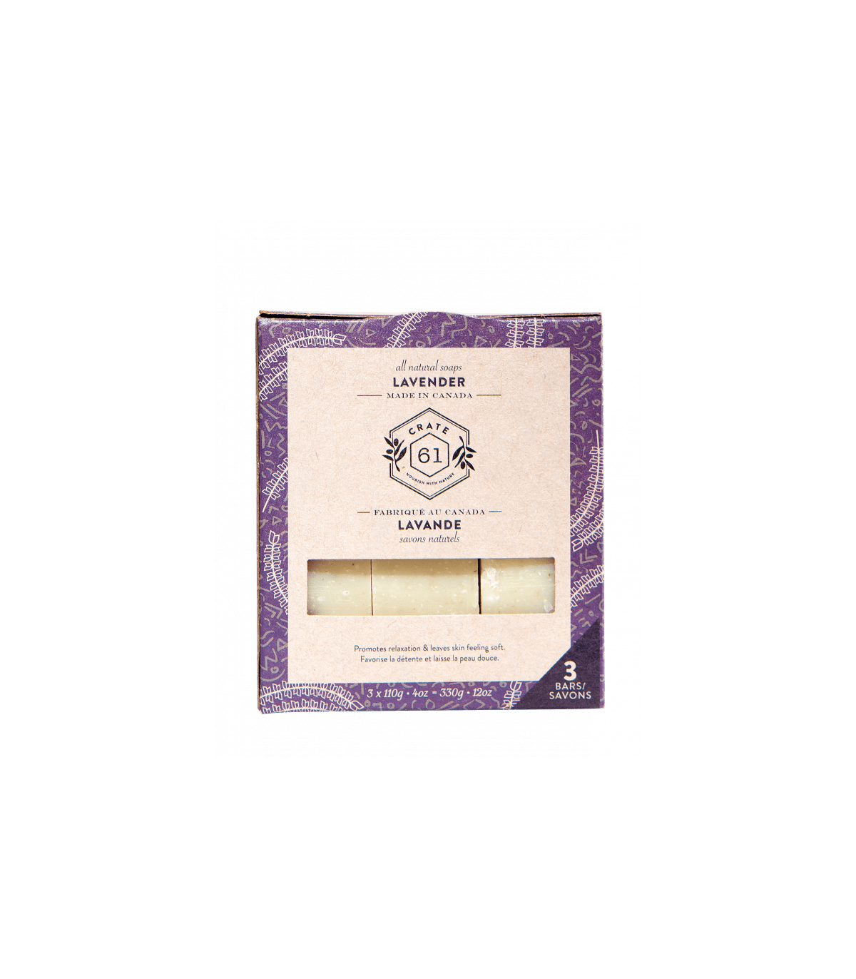 Crate 61 Organic Lavender Soap 3 Pack | 每天不同折扣, 全网最低价格 | 种类齐全的保健品店铺 VITASHOP, 只有你想不到, 没有你买不到 !