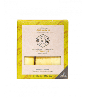 Crate 61 Organic Lemongrass Soap 3 Pack | Unbeatable Prices, Daily Deals | VITASHOP