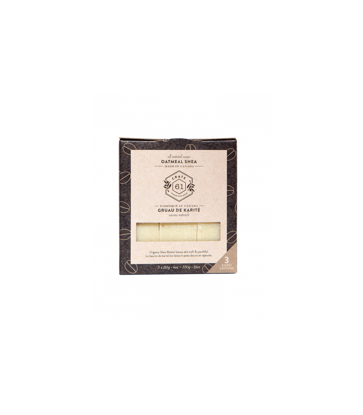Crate 61 Organic Oatmeal Shea Soap 3 Pack | Unbeatable Prices, Daily Deals | VITASHOP