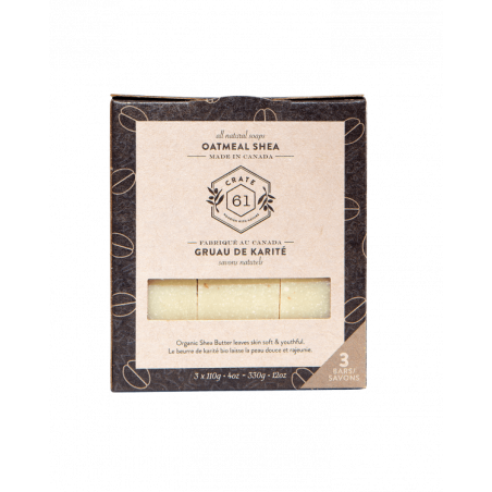 Crate 61 Organic Oatmeal Shea Soap 3 Pack | Unbeatable Prices, Daily Deals | VITASHOP