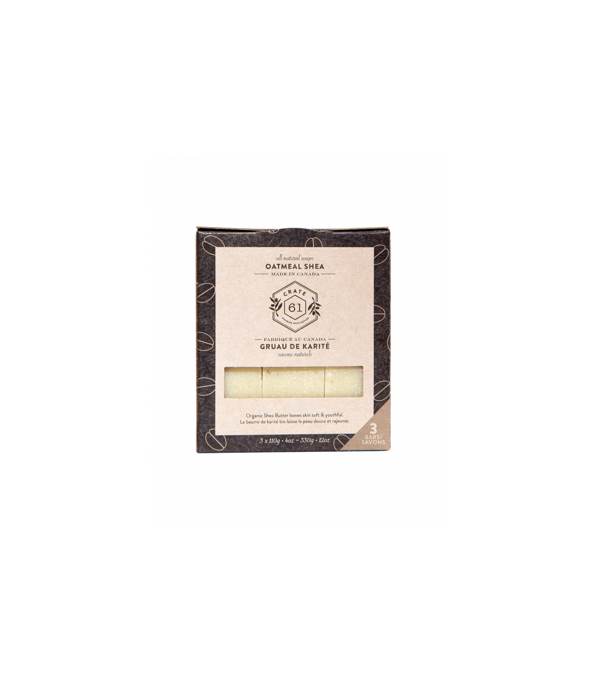 Crate 61 Organic Oatmeal Shea Soap 3 Pack | Unbeatable Prices, Daily Deals | VITASHOP
