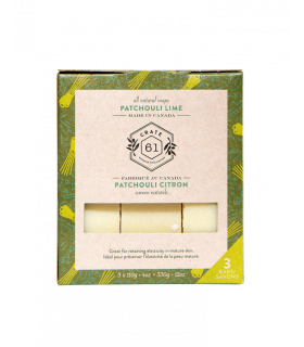 Crate 61 Organic Patchouli Lime Soap 3 Pack | Unbeatable Prices, Daily Deals | VITASHOP