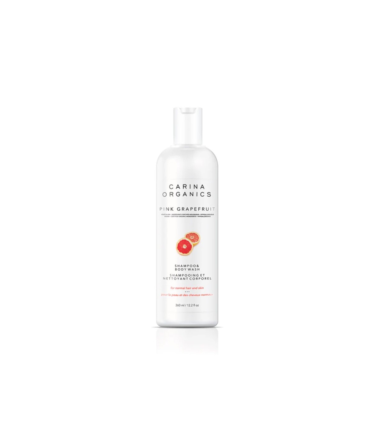 Carina Organics 카리나 오가닉스 핑크 자몽 샴푸 & 바디워시 360ml | 매일 업데이트되는 특가 상품 | VITASHOP
