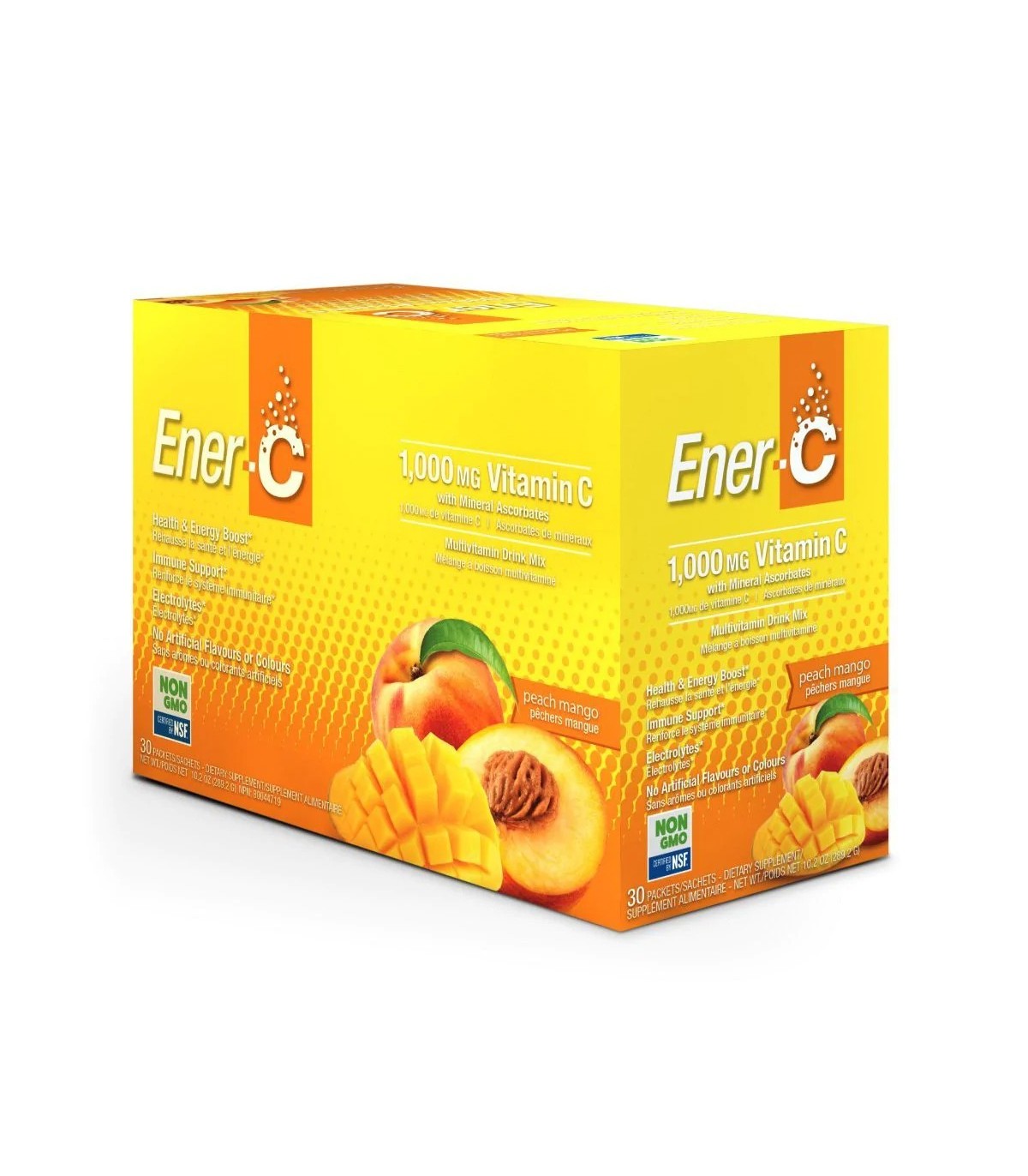 Ener-C Ener-C Peach Mango 30 x 9 g | 每天不同折扣, 全网最低价格 | 种类齐全的保健品店铺 VITASHOP, 只有你想不到, 没有你买不到 !