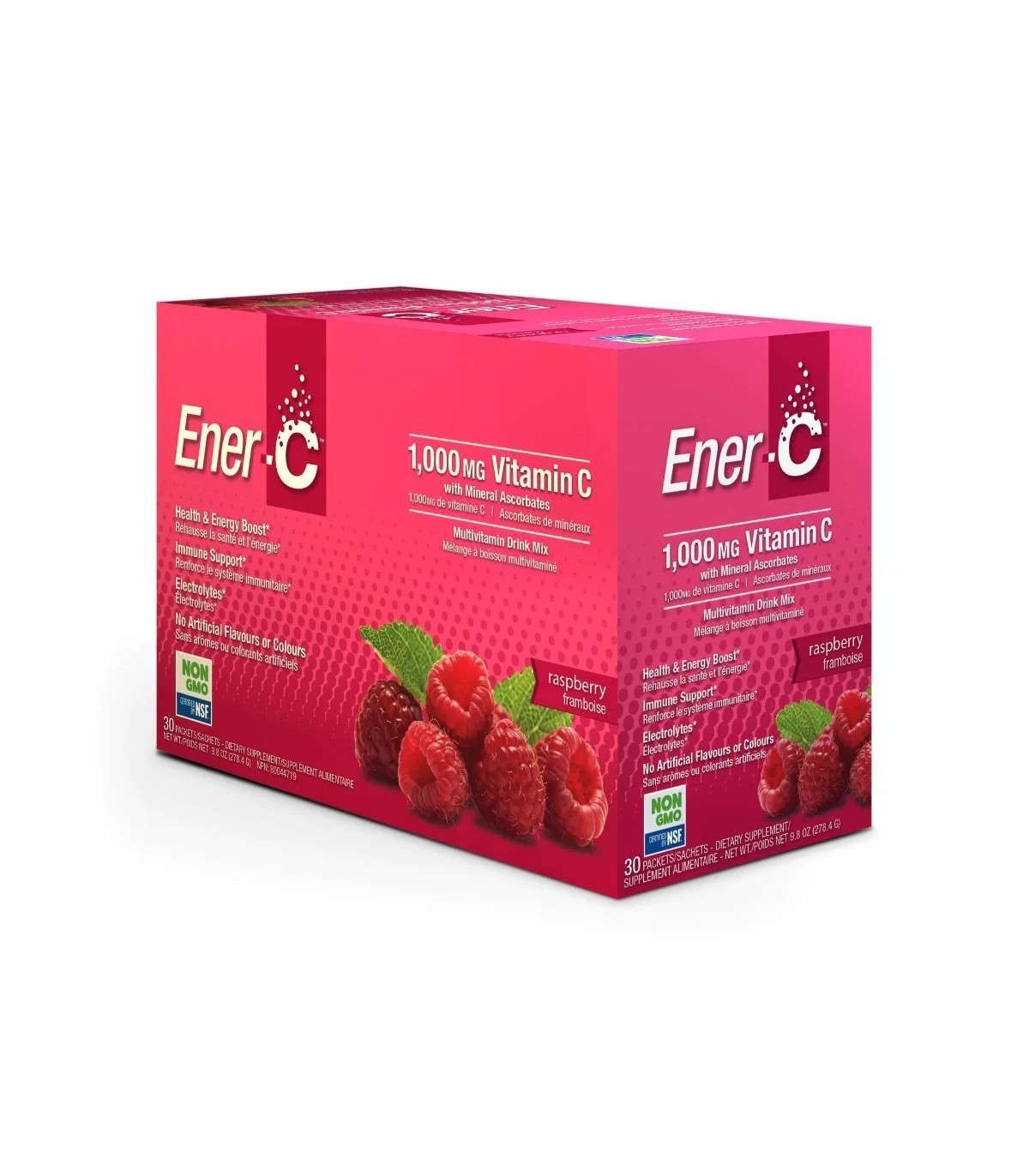 Ener-C 에너 씨 Ener-C 라즈베리 30 x 9g | 매일 업데이트되는 특가 상품 | VITASHOP