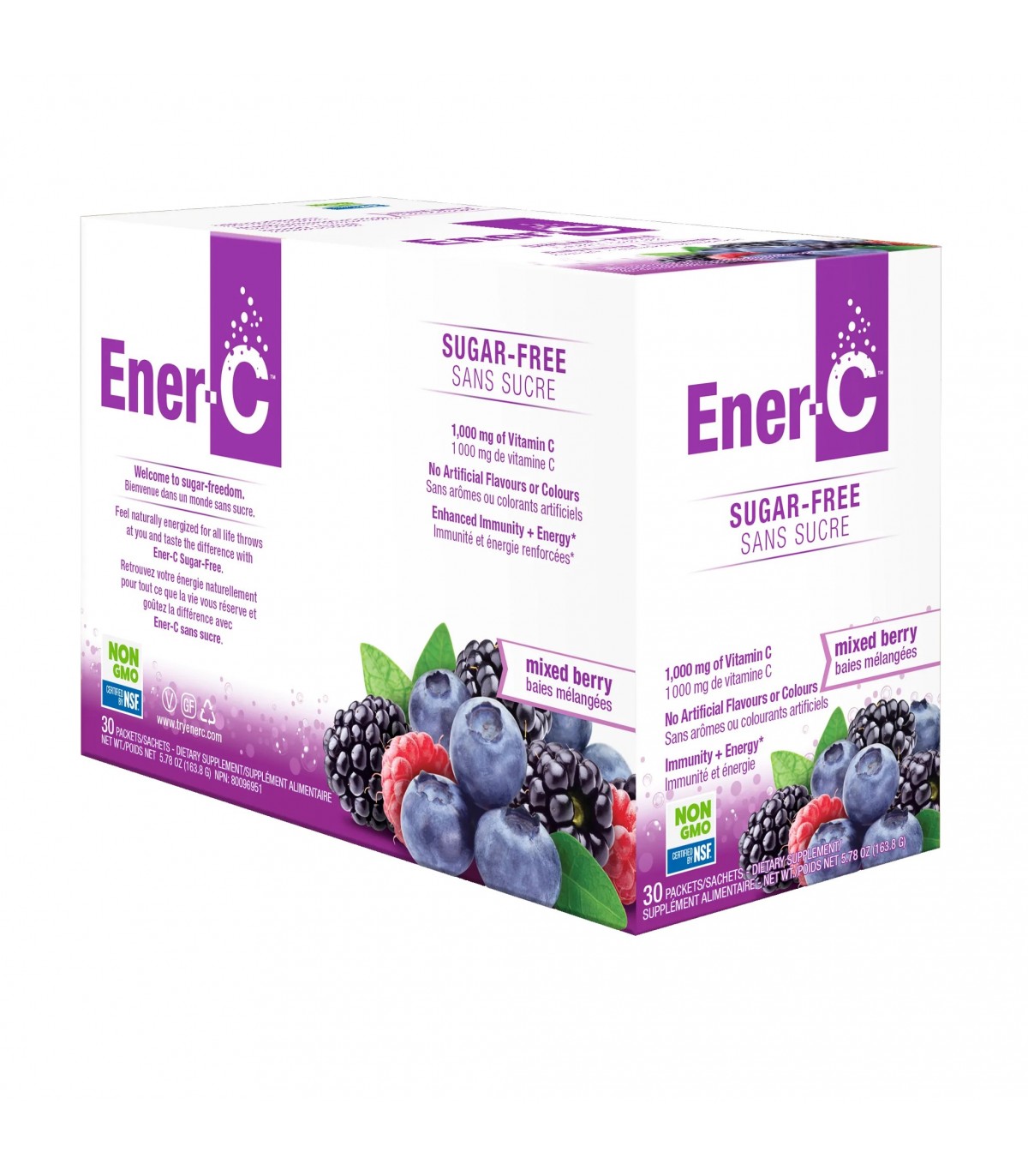 Ener-C Sugar Free Mixed Berry 30 x 9 g | Safest & Easiest Shopping Vitamins Online | VITASHOP