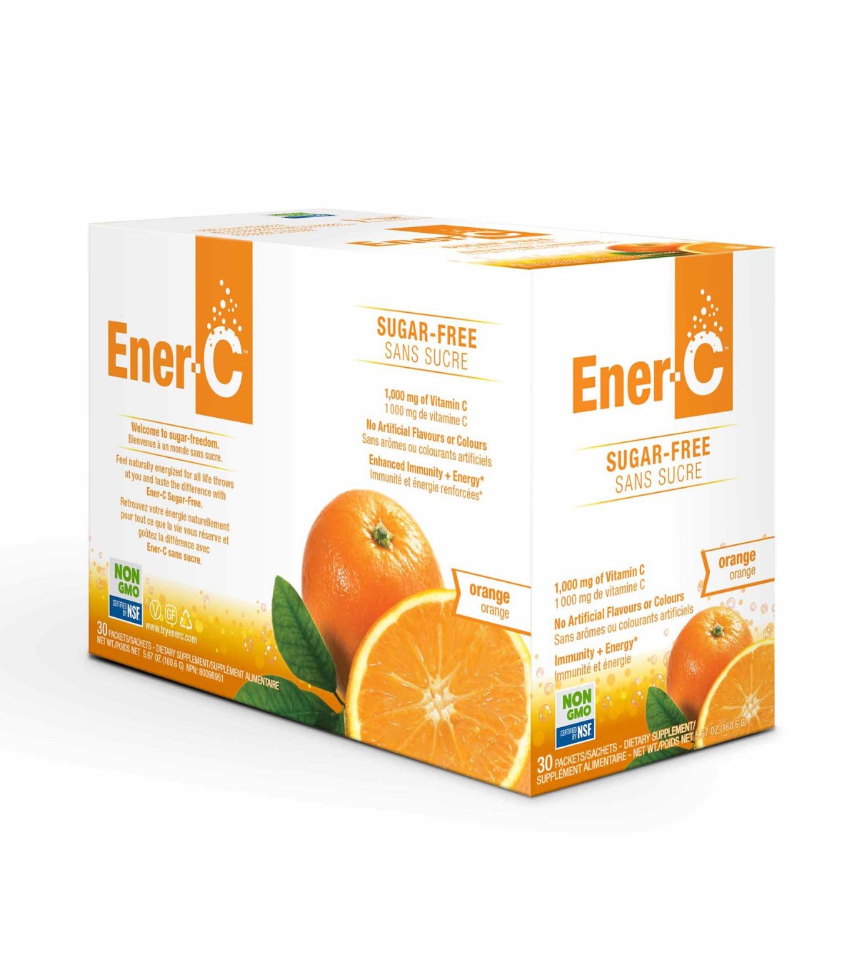 Ener-C Sugar Free Orange 30 x 9 g | Safest & Easiest Shopping Vitamins Online | VITASHOP