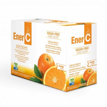 Ener-C Sugar Free Orange 30 x 9 g | Safest & Easiest Shopping Vitamins Online | VITASHOP