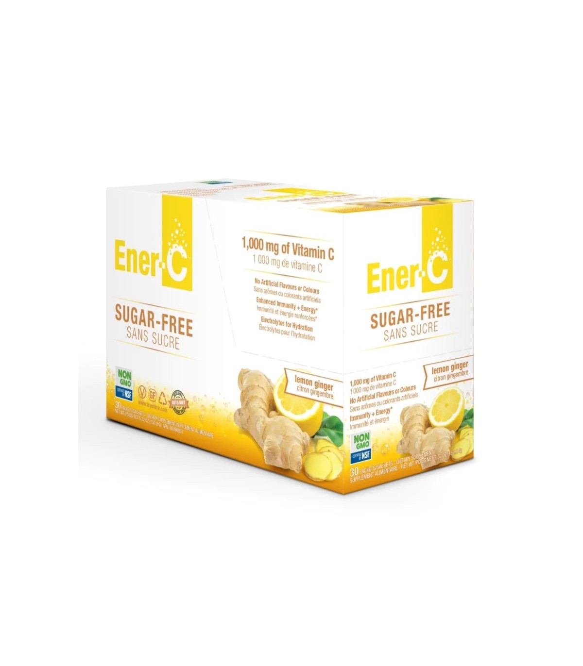 Sugar Free Lemon Ginger 30 x 5.37 g | Safest & Easiest Shopping Vitamins Online | VITASHOP