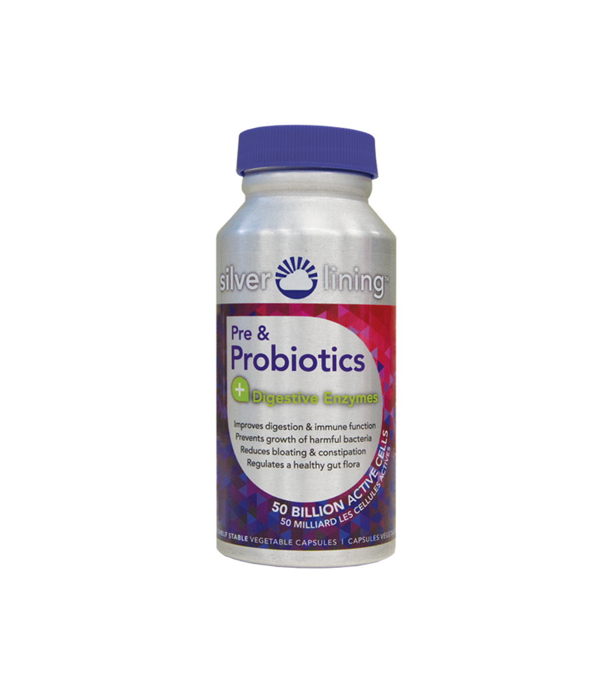 SilverLining Pre & Probiotics + Digestive Enzymes 120 Veggie Caps | Unbeatable Prices, Daily Deals | VITASHOP