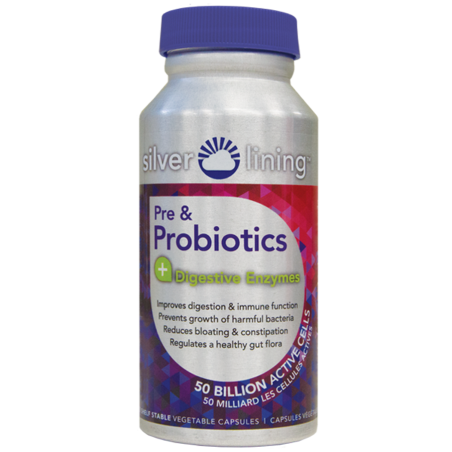 SilverLining Pre & Probiotics + Digestive Enzymes 120 Veggie Caps | Unbeatable Prices, Daily Deals | VITASHOP