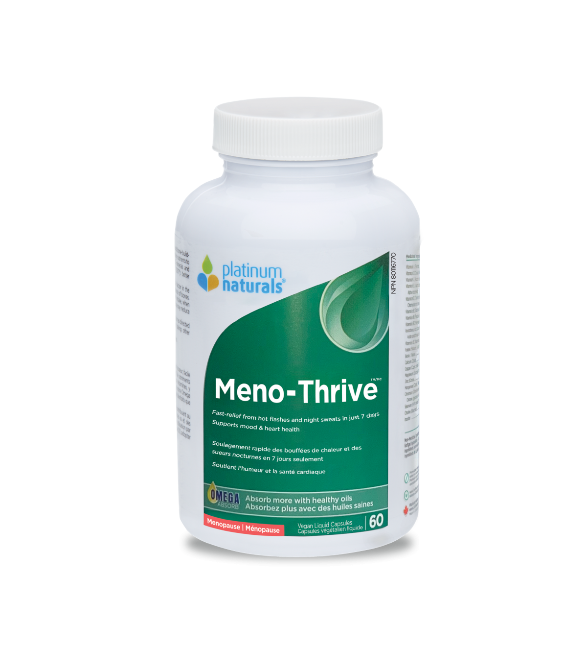 Platinum Naturals 플래티넘 내추럴스 Meno-Thrive 60 캡슐 | 매일 업데이트되는 특가 상품 | VITASHOP