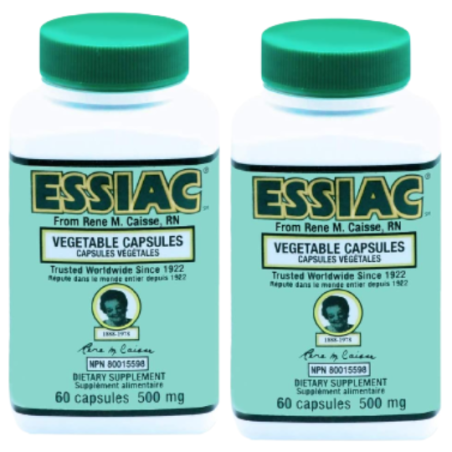 Essiac [2 for Deal] 에시악 Essiac 면역 체계 지원 베지 캡슐 60개 | 매일 업데이트되는 특가 상품 | VITASHOP