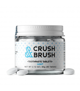 Nelson Naturals Toothpaste Tablets Crush & Brush Mint 60g | Unbeatable Prices, Daily Deals | VITASHOP