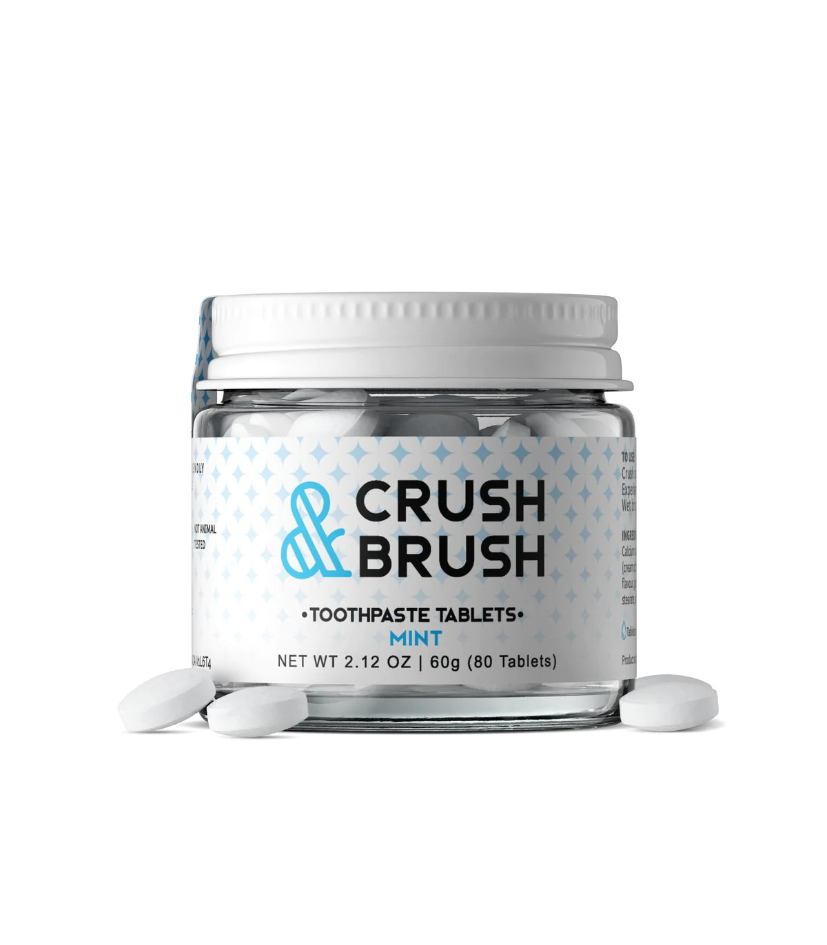 Nelson Naturals Toothpaste Tablets Crush & Brush Mint 60g | Unbeatable Prices, Daily Deals | VITASHOP