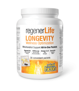 Natural Factors RegenerLife Longevity Wellness Optimization 30 Packets | Unbeatable Prices, Daily Deals | VITASHOP