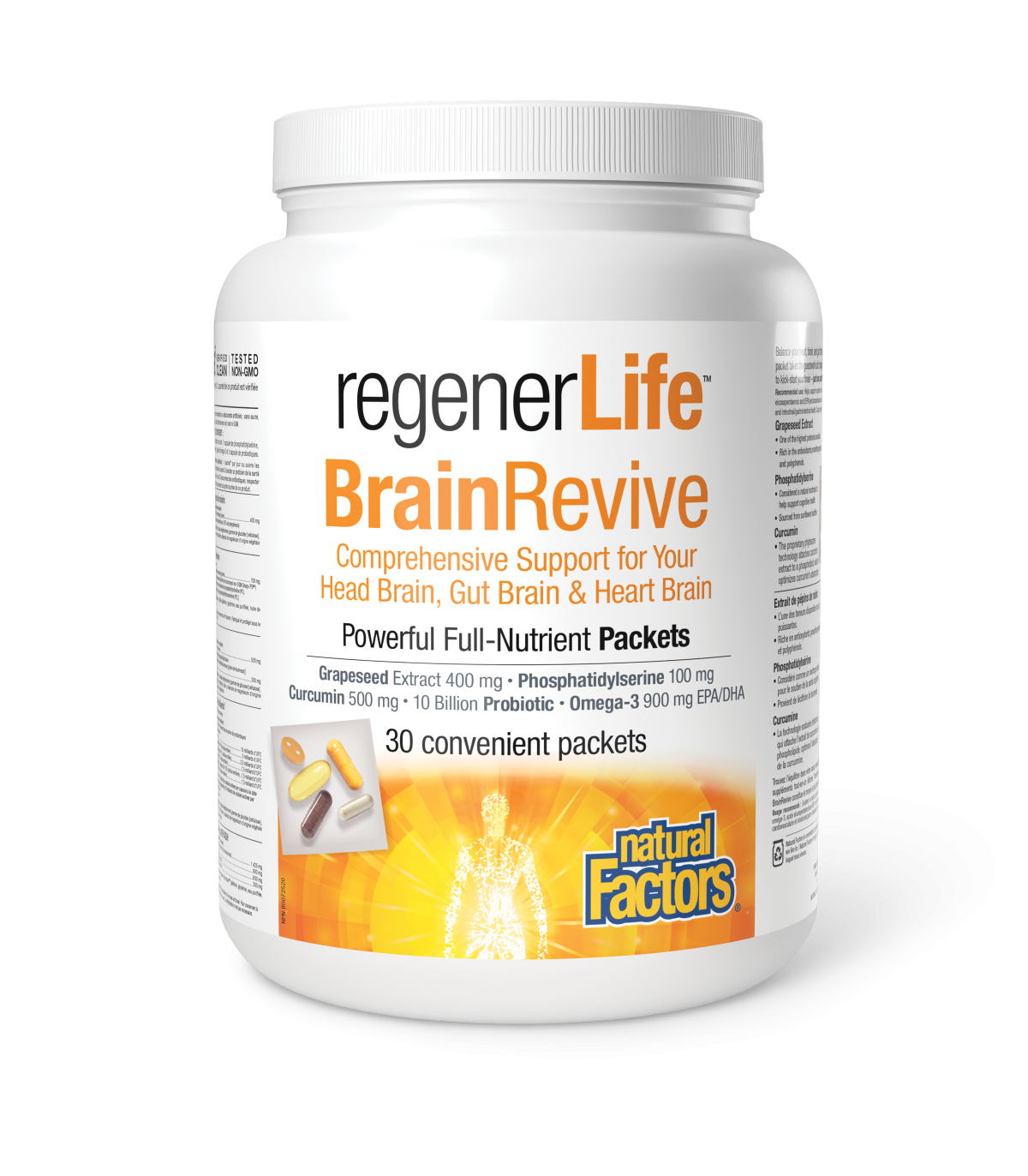 Natural Factors RegenerLife Brain Revive 30 Packets | 每天不同折扣, 全网最低价格 | 种类齐全的保健品店铺 VITASHOP, 只有你想不到, 没有你买不到 !