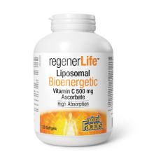 Natural Factors RegenerLife Liposomal Bioenergetic Vitamin C 500 mg 120 Softgels | Unbeatable Prices, Daily Deals | VITASHOP