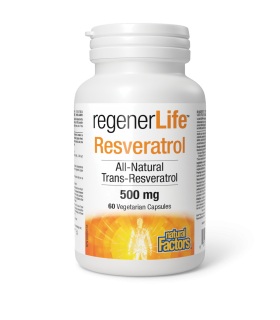 Natural Factors RegenerLife Resveratrol 500 mg 60 Vegetarian Capsules | Unbeatable Prices, Daily Deals | VITASHOP
