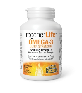 Natural Factors 내추럴 팩터스 ReenerLife 오메가-3 초강력 2200 mg 90 엔터티퓨어 소프트젤 | 매일 업데이트되는 특가 상품 | VITASHOP