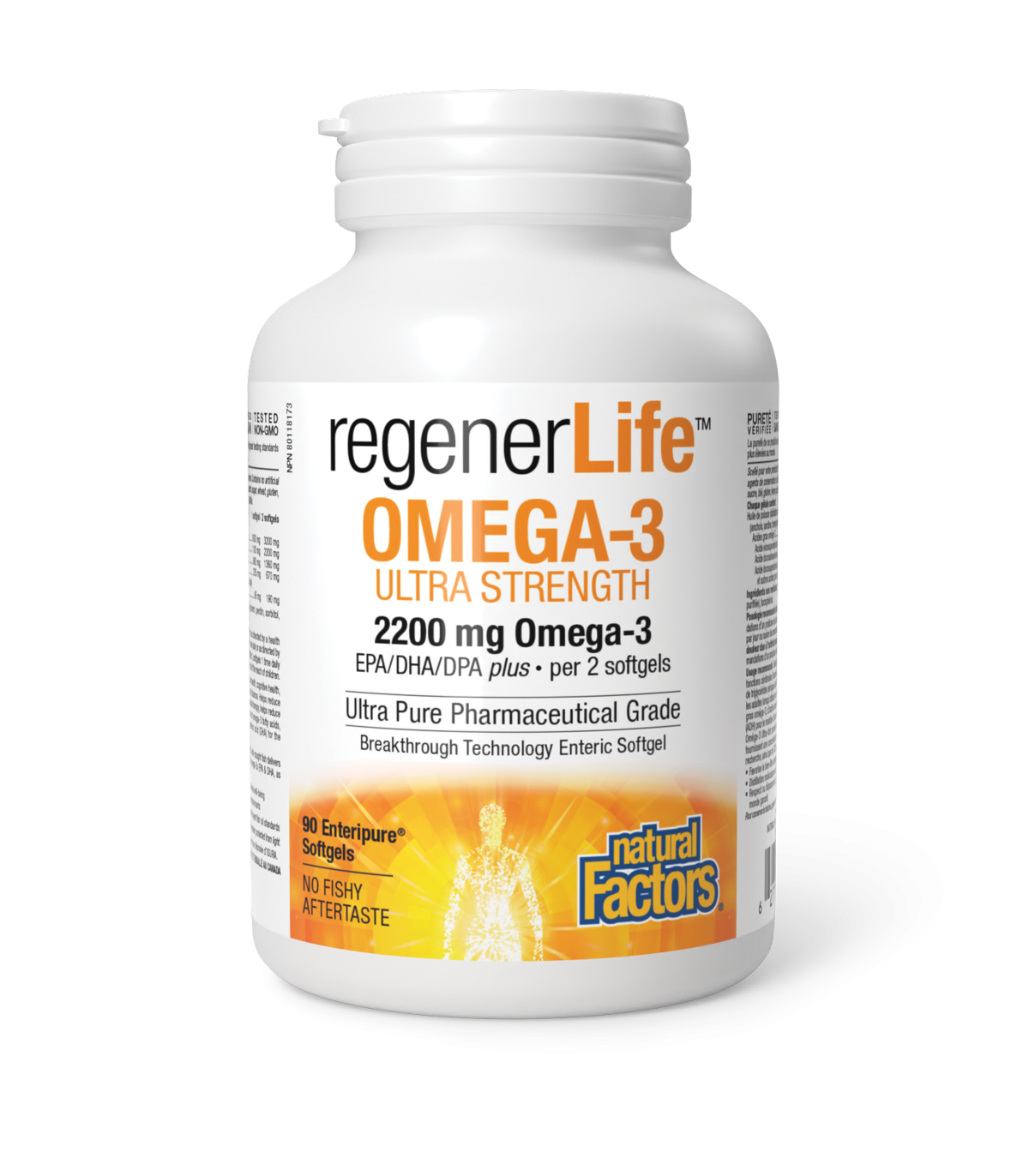 Natural Factors 내추럴 팩터스 ReenerLife 오메가-3 초강력 2200 mg 90 엔터티퓨어 소프트젤 | 매일 업데이트되는 특가 상품 | VITASHOP