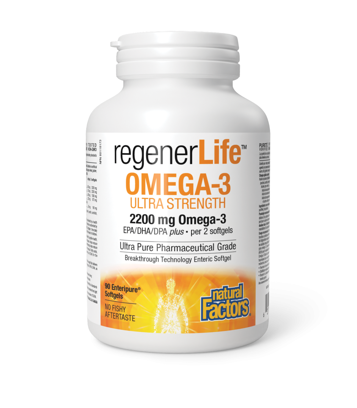 Natural Factors 내추럴 팩터스 ReenerLife 오메가-3 초강력 2200 mg 90 엔터티퓨어 소프트젤 | 매일 업데이트되는 특가 상품 | VITASHOP