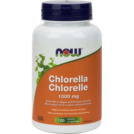 NOW Foods Chlorella 1000 mg Broken Cell Wall, 120 Tablets | Unbeatable Prices, Daily Deals | VITASHOP