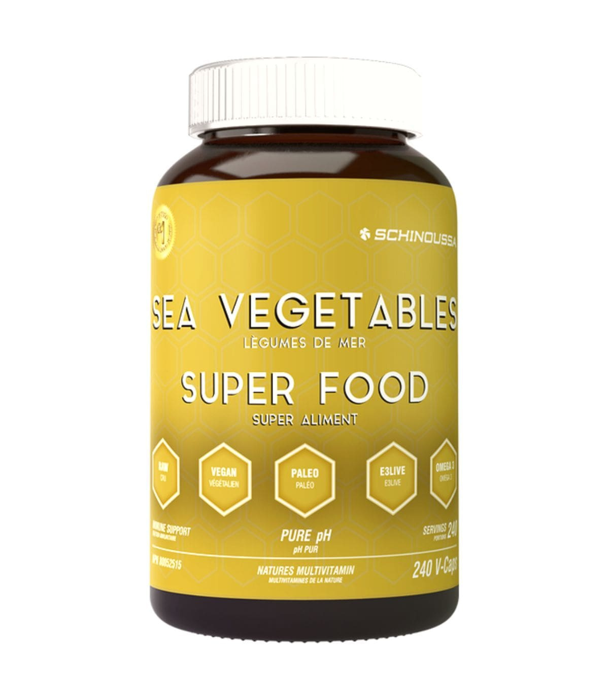 Schinoussa Sea Vegetables Pure Gold 240 Vegi Capsules | Safest & Easiest Shopping Vitamins Online | VITASHOP