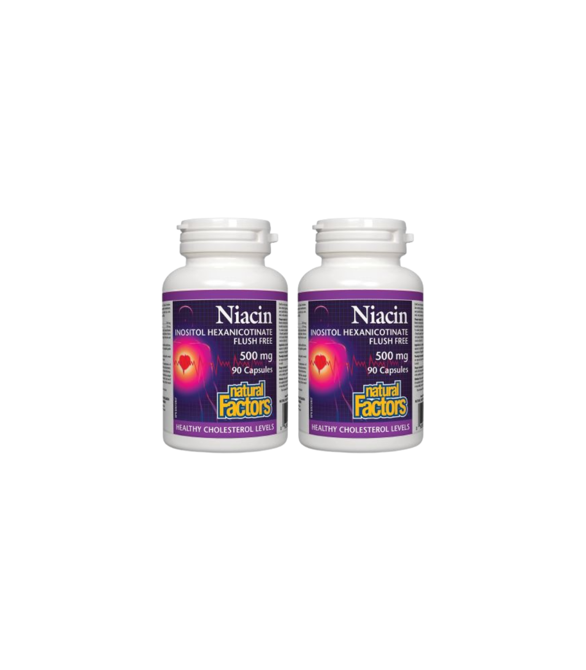 Niacine Inositol Hexanicotinate 500 mg, 90 Capsules | Safest & Easiest Shopping Vitamins Online | VITASHOP