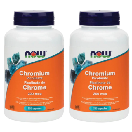 NOW Foods [2 for Deal] Chromium Picolinate 200 mcg, 250 Capsules | Unbeatable Prices, Daily Deals | VITASHOP