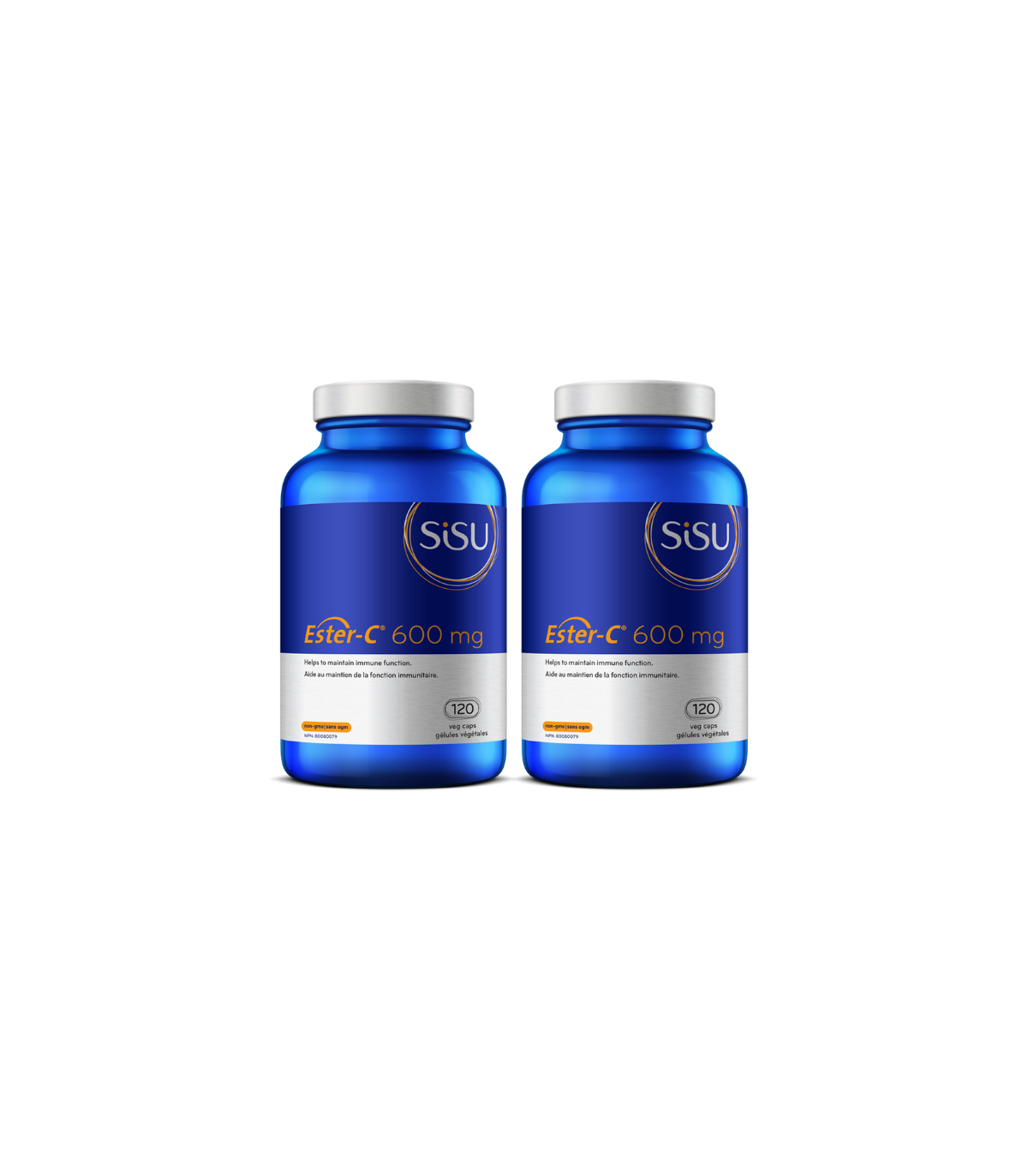 SISU [2 for Deal] 시수 Ester-C 600 mg, 120 식물성 캡슐 | 매일 업데이트되는 특가 상품 | VITASHOP