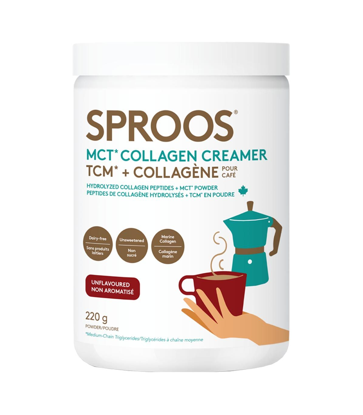 SPROOS Sproos MCT Collagen Creamer 220 g | Unbeatable Prices, Daily Deals | VITASHOP