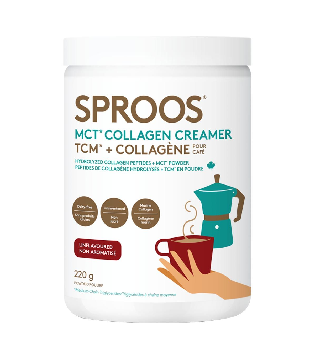 SPROOS Sproos MCT Collagen Creamer 220 g | Unbeatable Prices, Daily Deals | VITASHOP