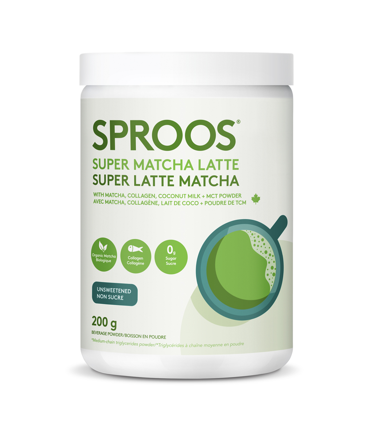 SPROOS Sproos Super Matcha Latte 200 g | Unbeatable Prices, Daily Deals | VITASHOP