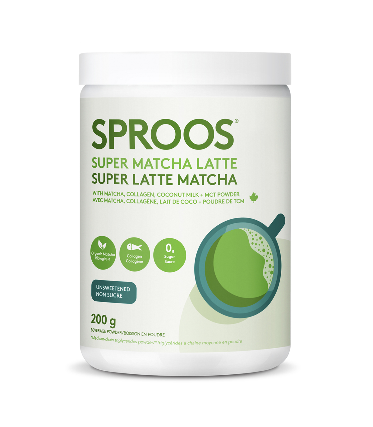 SPROOS Sproos Super Matcha Latte 200 g | Unbeatable Prices, Daily Deals | VITASHOP