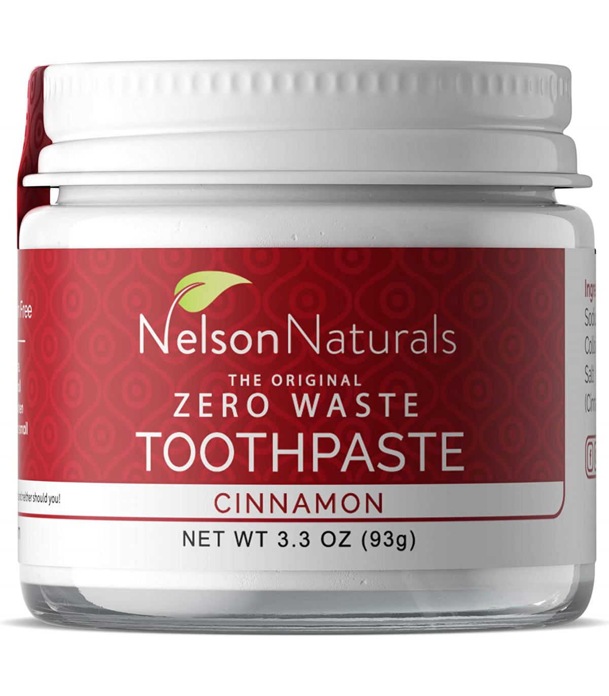 Nelson Naturals Cinnamon Toothpaste 93g