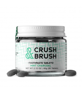 Nelson Naturals Crush and Brush Charcoal Glass Jar 60g | Unbeatable Prices, Daily Deals | VITASHOP