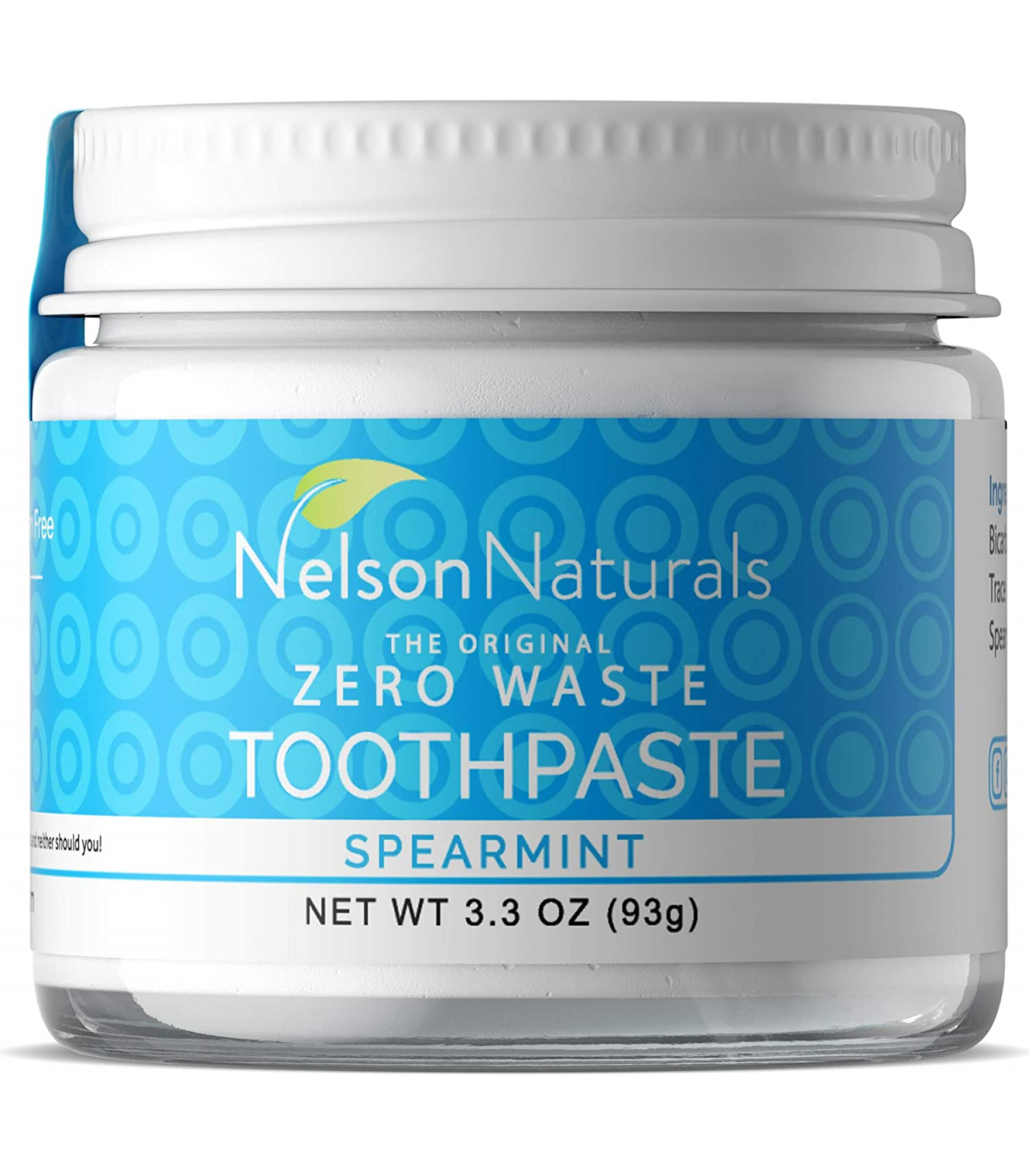 Nelson Naturals Spearmint Toothpaste 93g