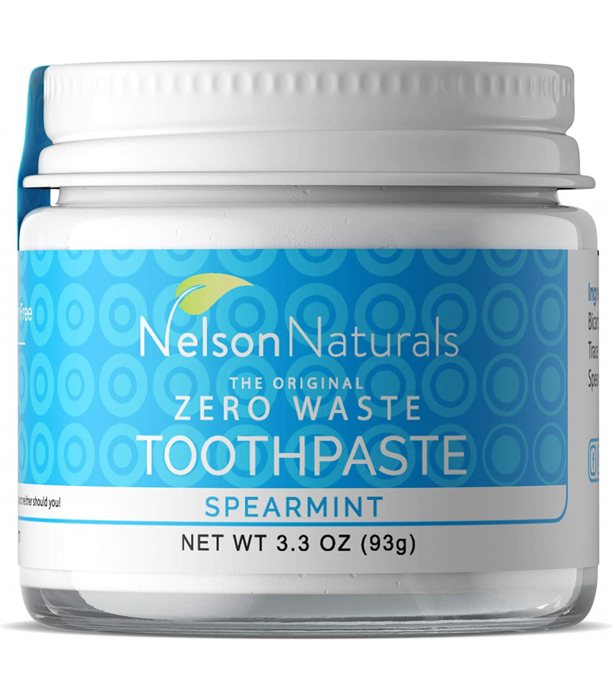 Nelson Naturals Spearmint Toothpaste 93g