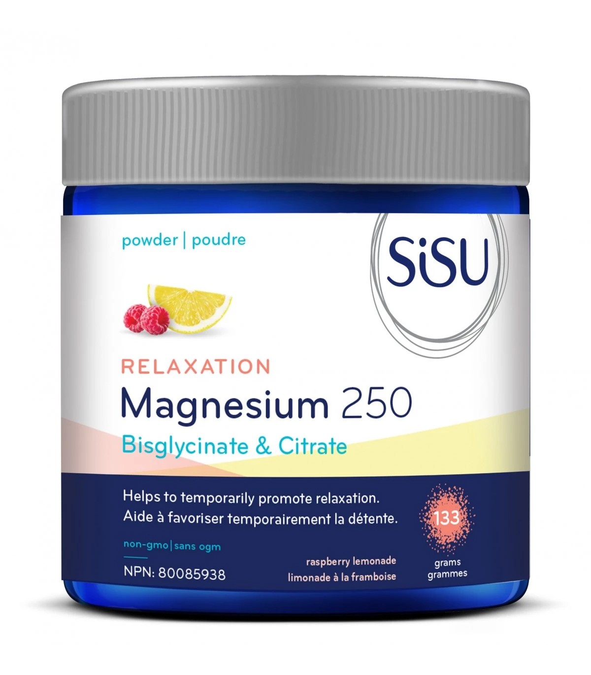 Magnesium 250 Relaxation Blend Raspberry Lemonade 133 g