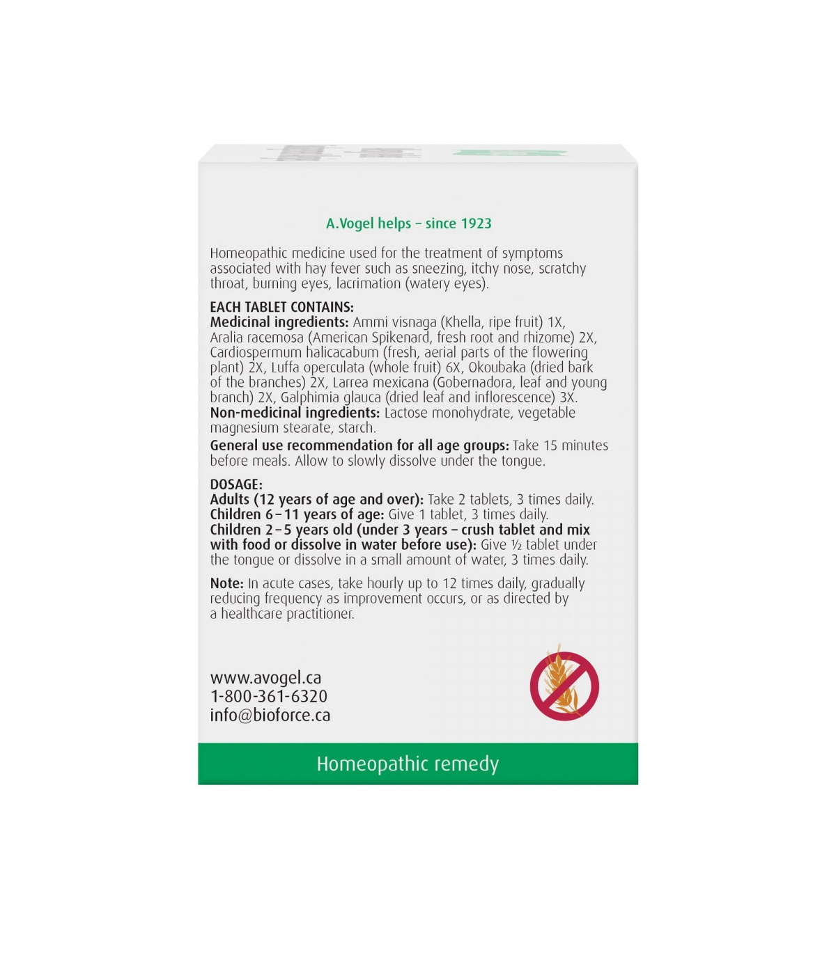 A. Vogel Allergy Relief 120 Tablets | Unbeatable Prices, Daily Deals | VITASHOP